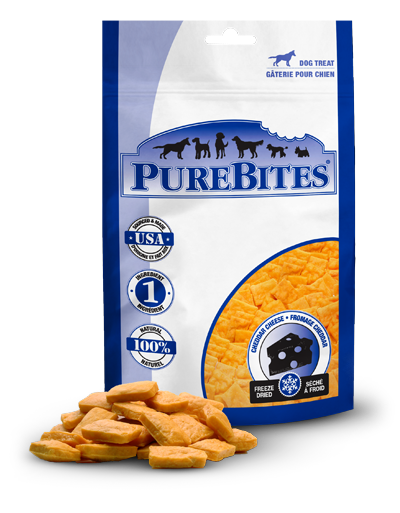 Load image into Gallery viewer, PureBites - Freeze Dried Cheddar Cheese Dog Treats 120g
